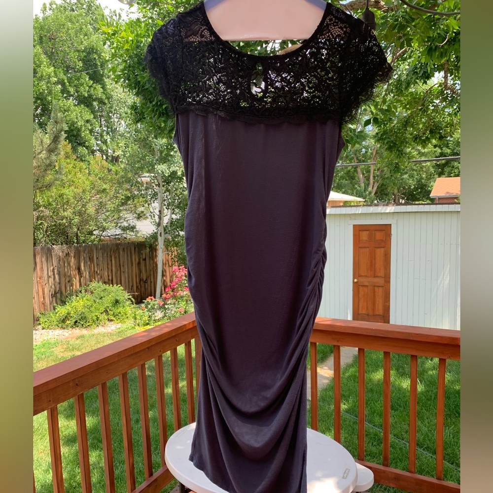 Maternity Formal Dress- navy
